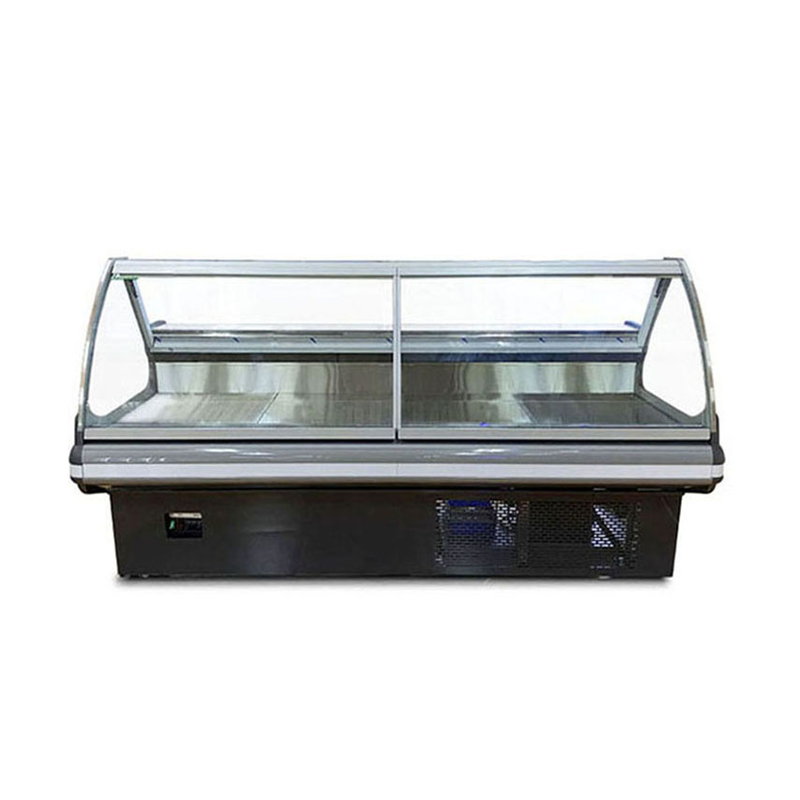 Chiller comercial de exibição de frutos do mar para carniceria com 1,5 2 3m