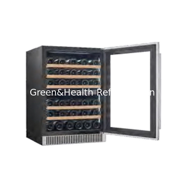 Certificado ETL Economia de espaço Frigorífico de aço inoxidável de zona dupla Para armazenamento de cerveja de vinho