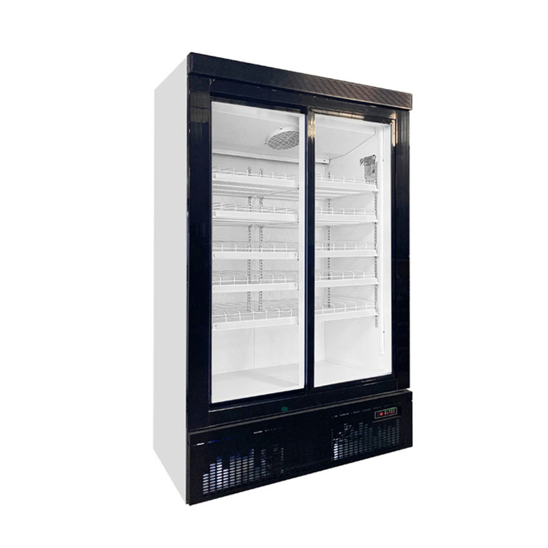 220v/50-60hz Ventilação nominal Refrigerador de visualização de bebidas com faixa de temperatura de 2C a 8C