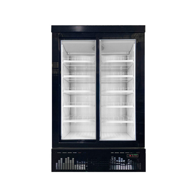 220v/50-60hz Ventilação nominal Refrigerador de visualização de bebidas com faixa de temperatura de 2C a 8C