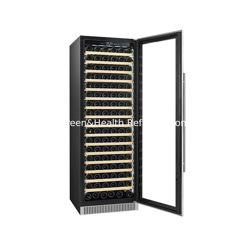 Certificado ETL Refrigerador de visualização de vinho personalizável de 185 garrafas 445L com 110V 220V 50HZ 60HZ