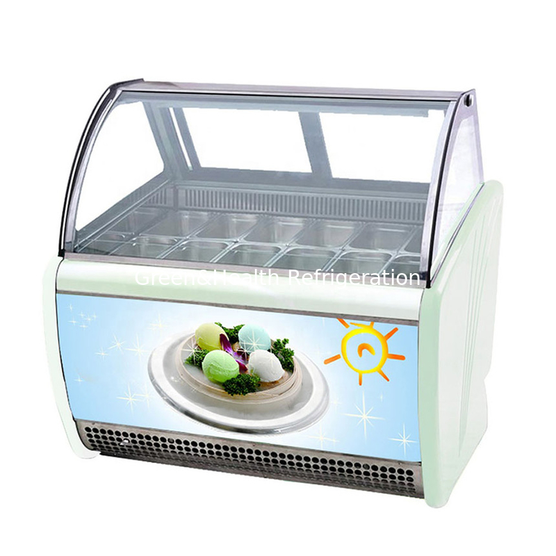 Color e tamanho personalizáveis gelado gelado display congelador com 10 / 12 / 16 / 22 panelas