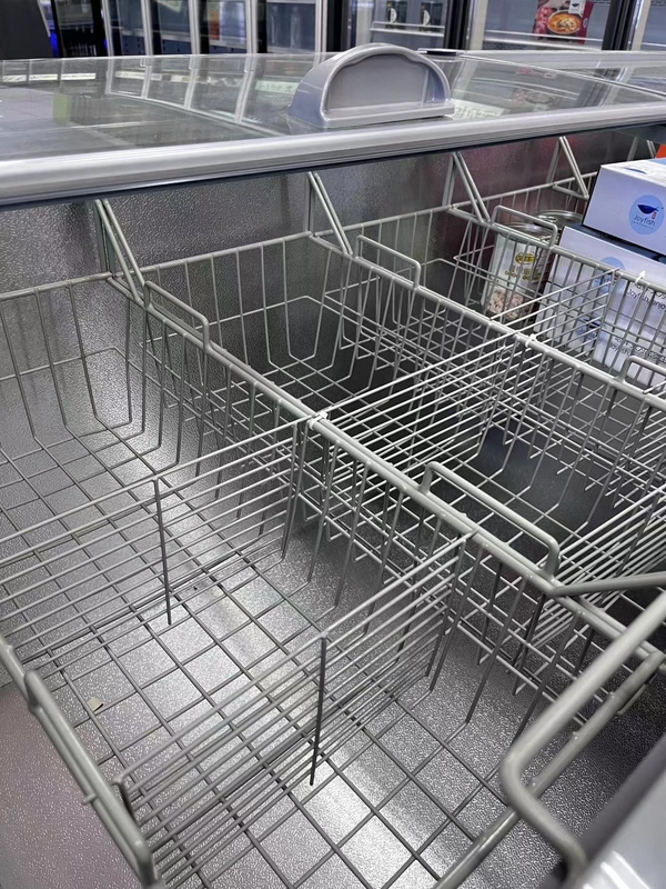 Frigorífico comercial de cor branca Frigorífico de caixa com porta lateral para supermercado