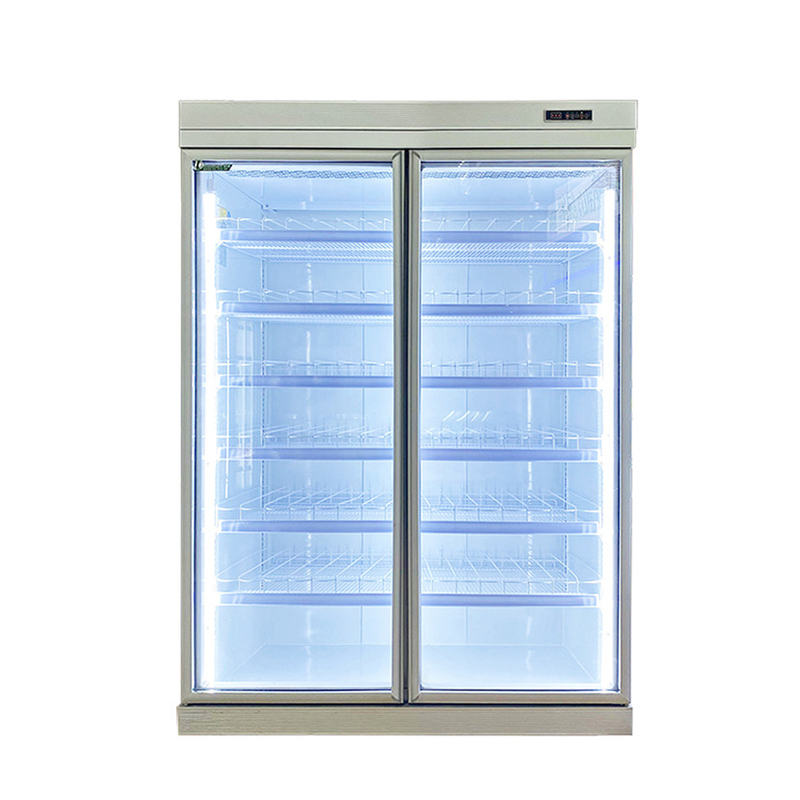 Congelador vertical comercial sem geadas com rodas de portas 2/3/4/5 incluídas