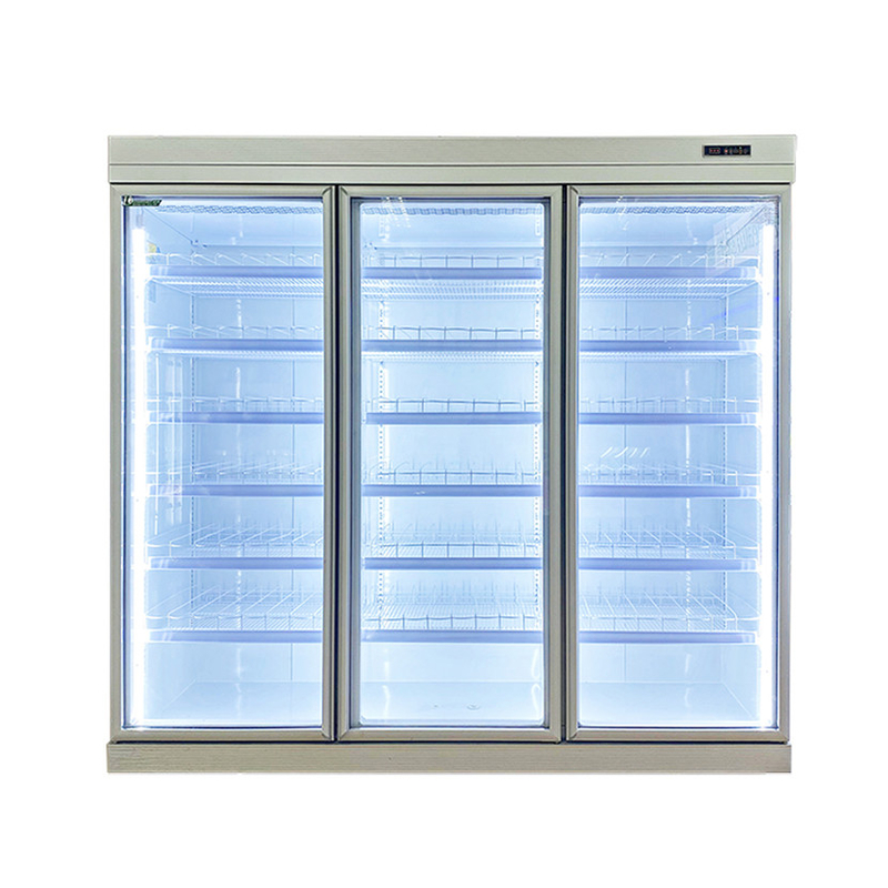 Congelador vertical comercial sem geadas com rodas de portas 2/3/4/5 incluídas