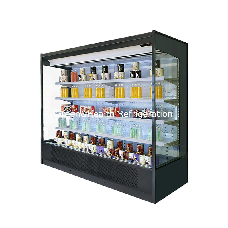 Espaços comerciais Multideck chiller aberto para manter os produtos frescos e frescos