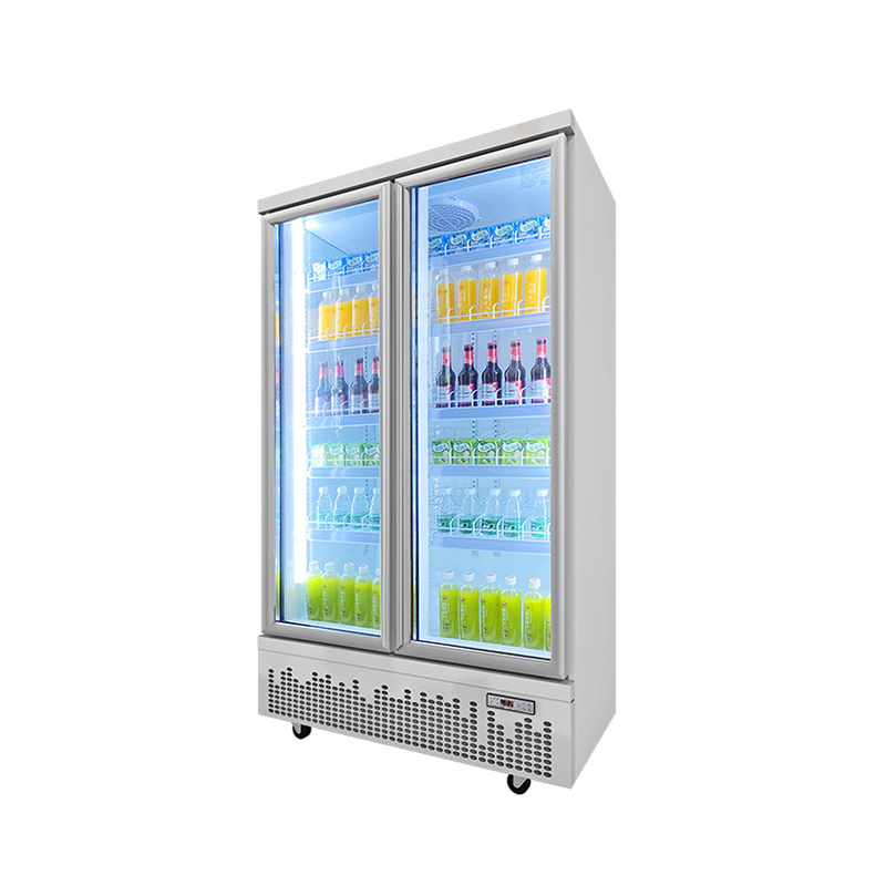 Usar porta de vidro bebidas refrigerador de bebidas para espaços comerciais modernos