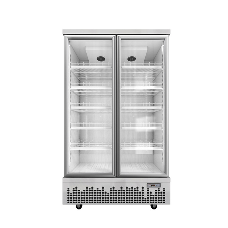 Usar porta de vidro bebidas refrigerador de bebidas para espaços comerciais modernos
