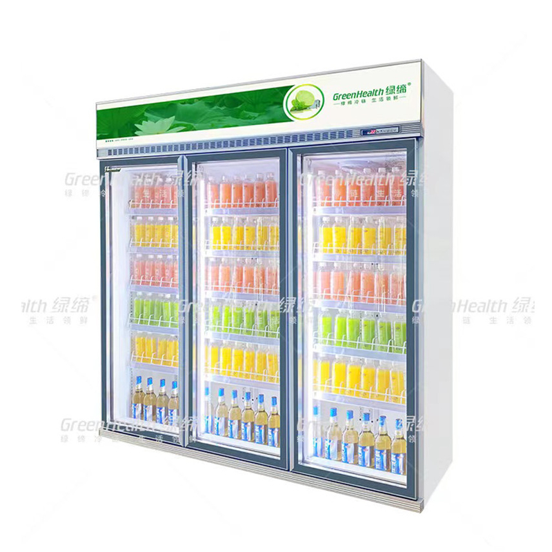 5 camadas refrigerador de bebidas comerciais com controlador digital para solução de refrigeração do supermercado