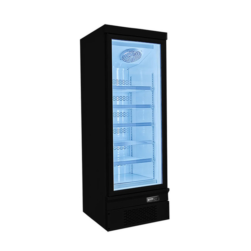 Espaço de poupança de vitrine porta de vidro congelador para o mercado comercial de alimentos congelados