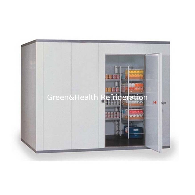 Sala de armazenamento a frio profissional para vegetais, frutas, carnes e peixes com refrigeração por água ou ar