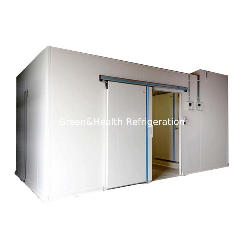 Sala de armazenamento a frio profissional para vegetais, frutas, carnes e peixes com refrigeração por água ou ar