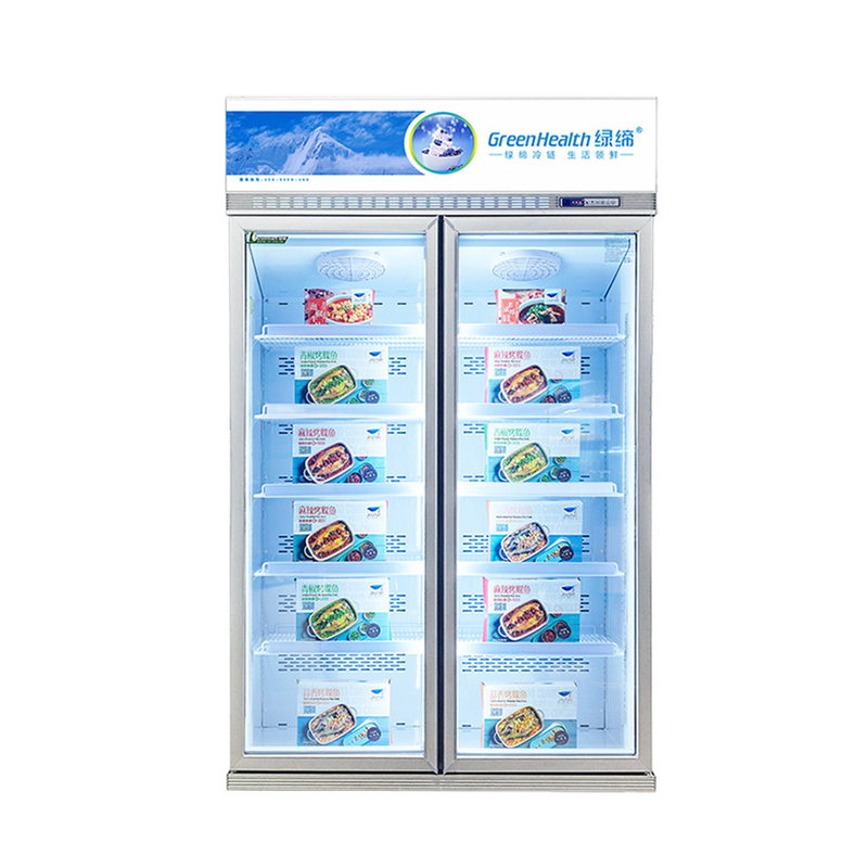 Acontecimento de energia Display comercial personalizável congelador para a conservação de produtos alimentares