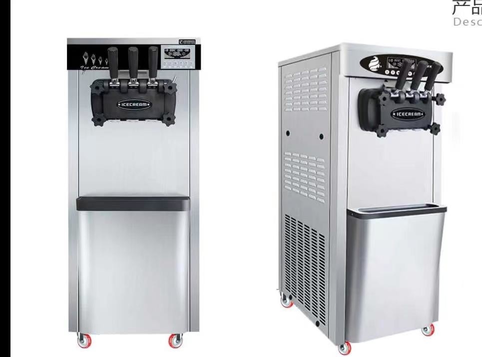Máquinas para fazer sorvete de tipo de piso de 22L com sabor triplo