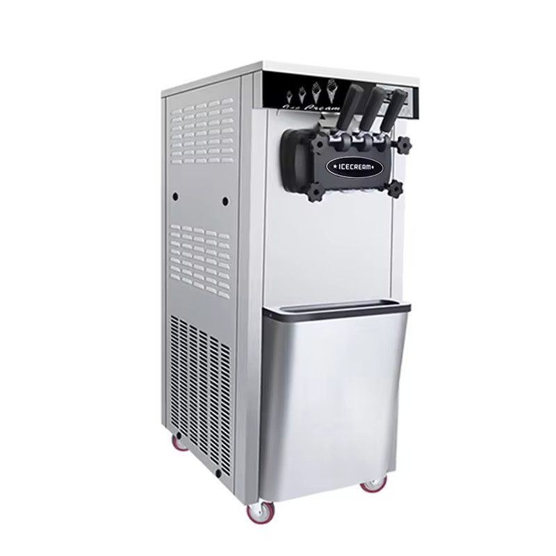 Máquinas de fazer sorvete em pé 3 sabores máquina de sorvete macio