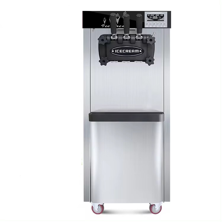Máquinas de fazer sorvete em pé 3 sabores máquina de sorvete macio