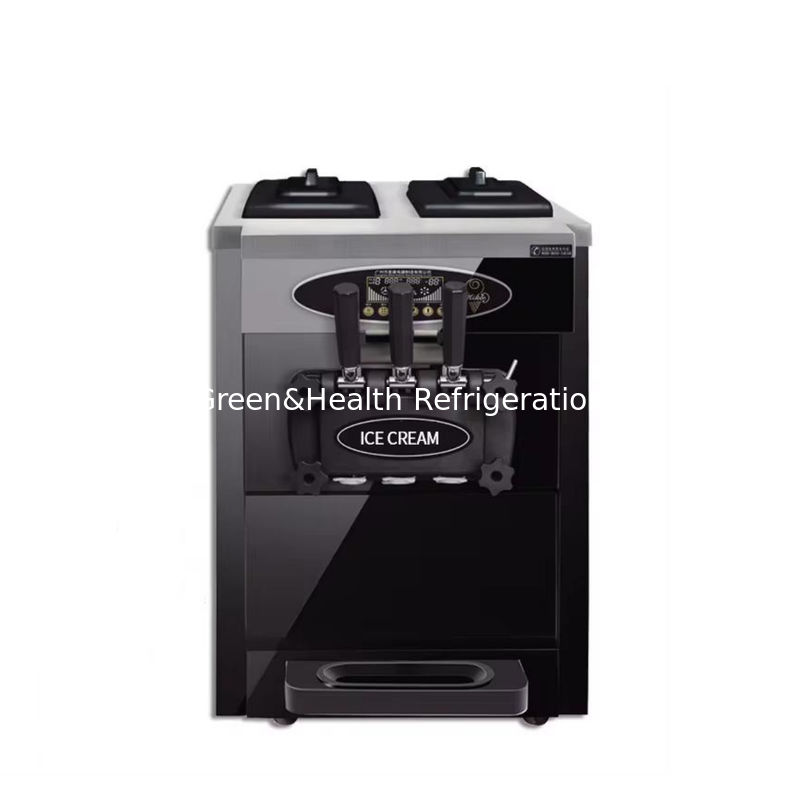 3 sabores piso Stand 304 aço inoxidável máquinas de fazer sorvete com rolos