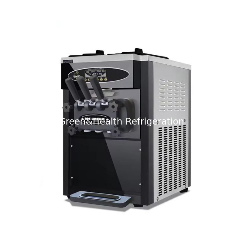 3 sabores piso Stand 304 aço inoxidável máquinas de fazer sorvete com rolos