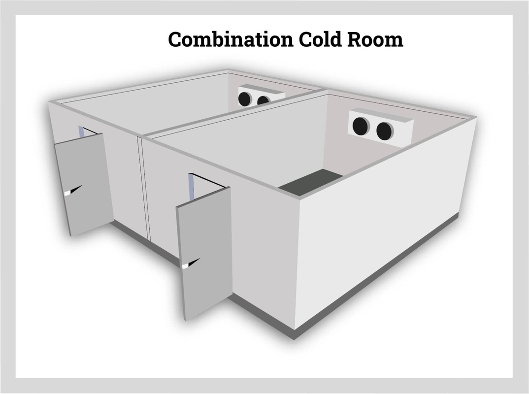 Sala de armazenamento frio Aqua-frigorífico com sistema de refrigeração