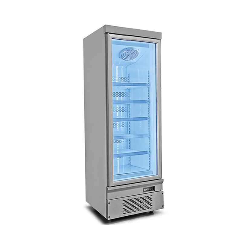 Eficiência energética 1 2 3 Porta de vidro congelador com porta traseira automática rápida
