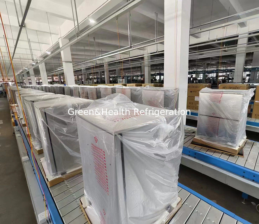 Certificado ETL 150L 168Cans Porta sólida de aço inoxidável Frigorífico exterior de bebidas