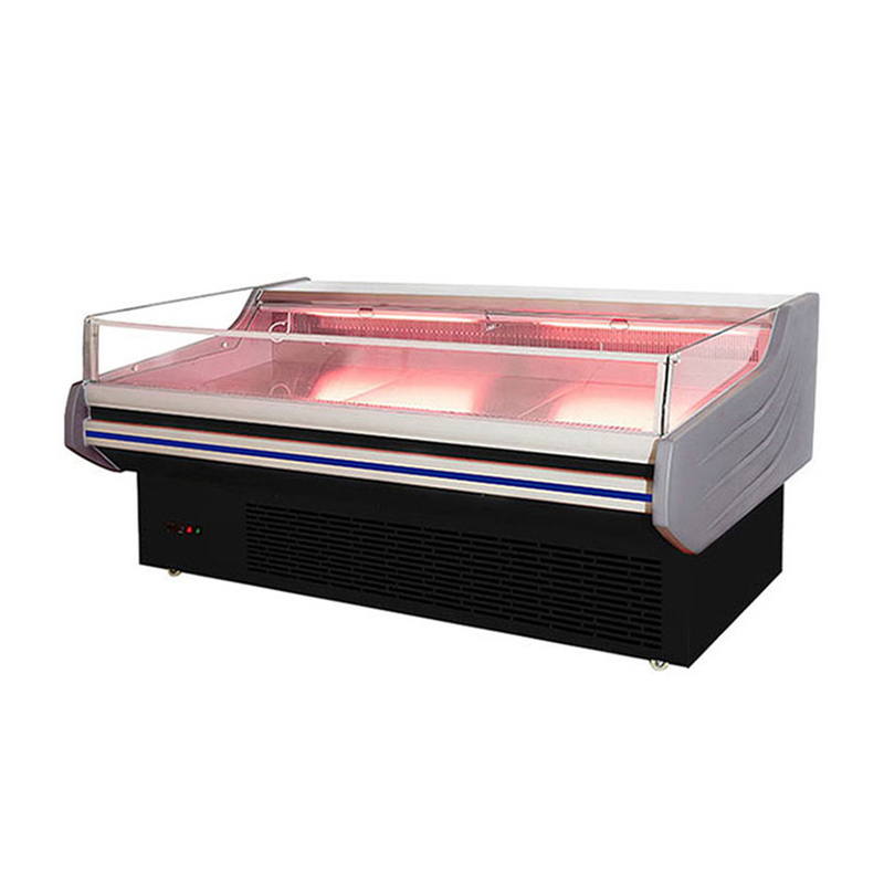 Grande -2 ~ 8oC Display de carnes portáteis de deli Refrigerador Freezer aberto
