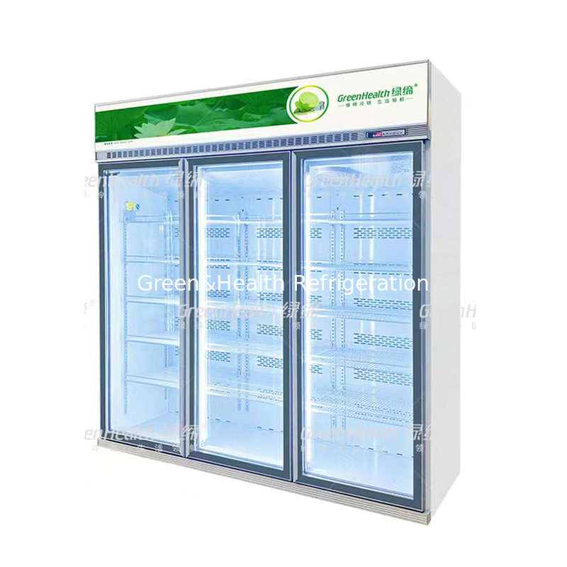 Supermercado avançado personalizado 5 camadas Chiller com ventilador de refrigeração e Cubigel unidade de compressor
