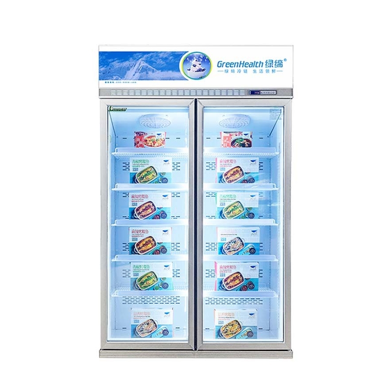 5 camadas Prateleiras Prateado Champanhe Cores de vidro Porta congelador Para alimentos do mar congelados