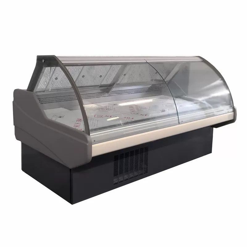 Plug-in sistema Deli Display Refrigerador Display Carne Cooler Case para loja