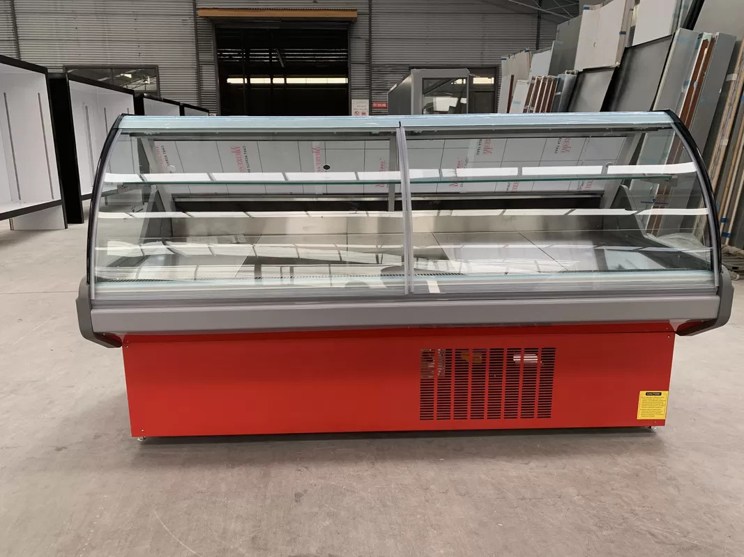 220/50hz Voltagem de gás R404a Display de alimentos cozidos Vitrine Display Cabinet de carne