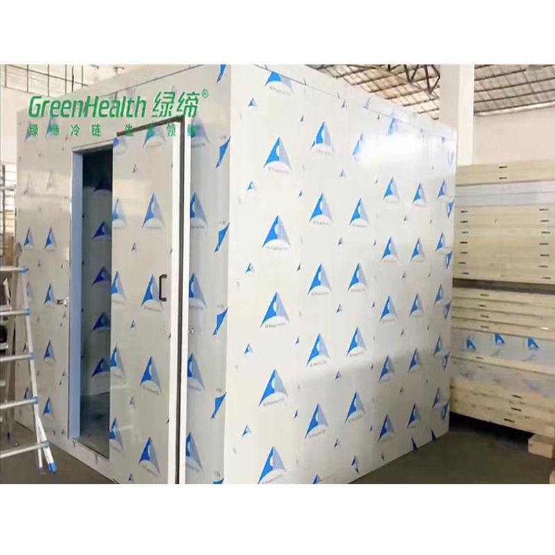 Refrigerador de ar 2-8 graus Painel de PU Estabilidade Chiller de quarto frio de aço para armazenamento de alimentos