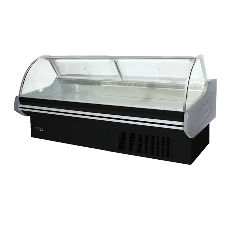 220/50hz Voltagem de gás R404a Display de alimentos cozidos Vitrine Display Cabinet de carne