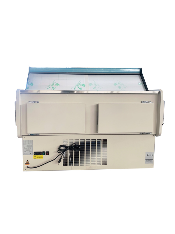 Refrigerador para apresentação e armazenamento de alimentos