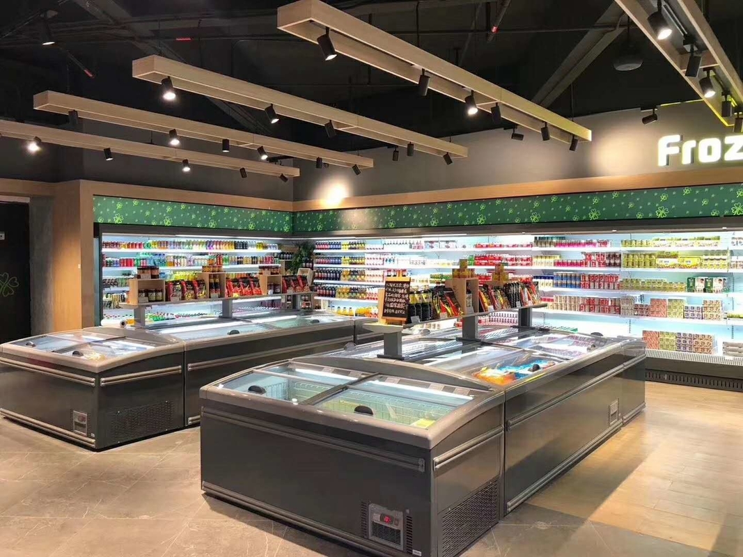 Sistema de refrigeração direta congelador comercial com display com temperatura de -18-22°C e volume de 630L