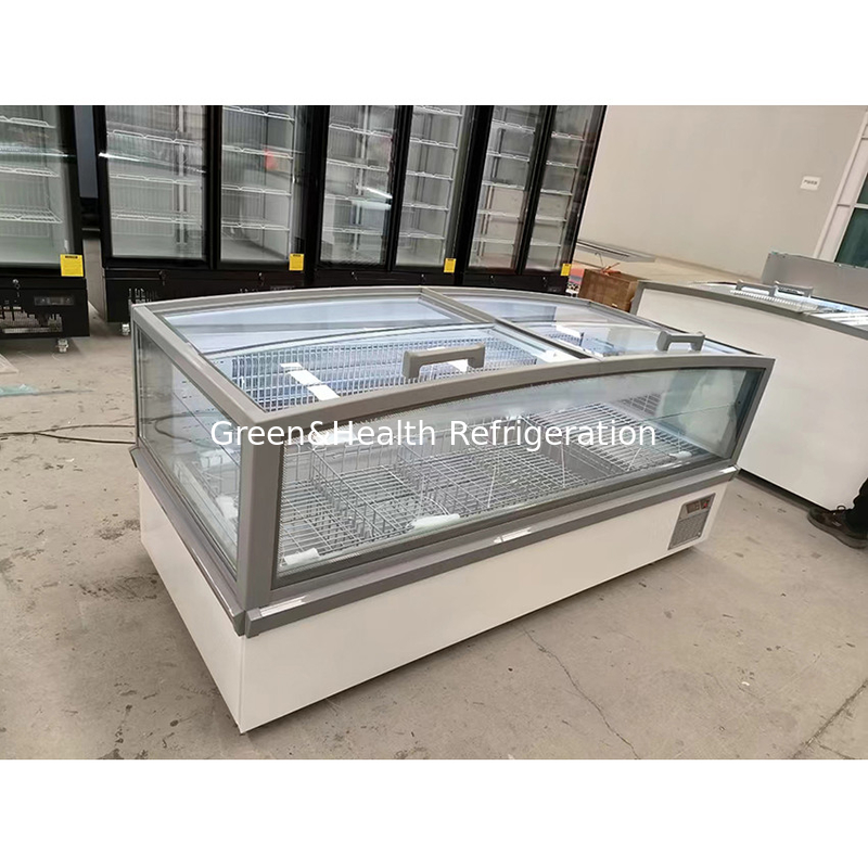Fabrica Vendas directas Comercial Horizontal Grande Display de armazenamento Commodity Island Cabinet