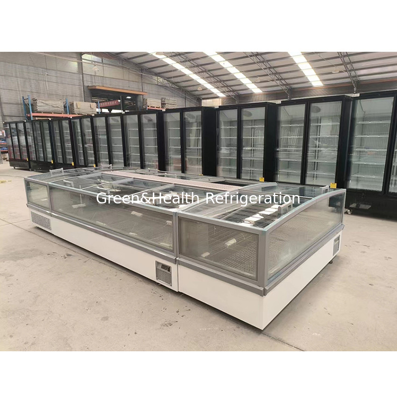 Fabrica Vendas directas Comercial Horizontal Grande Display de armazenamento Commodity Island Cabinet