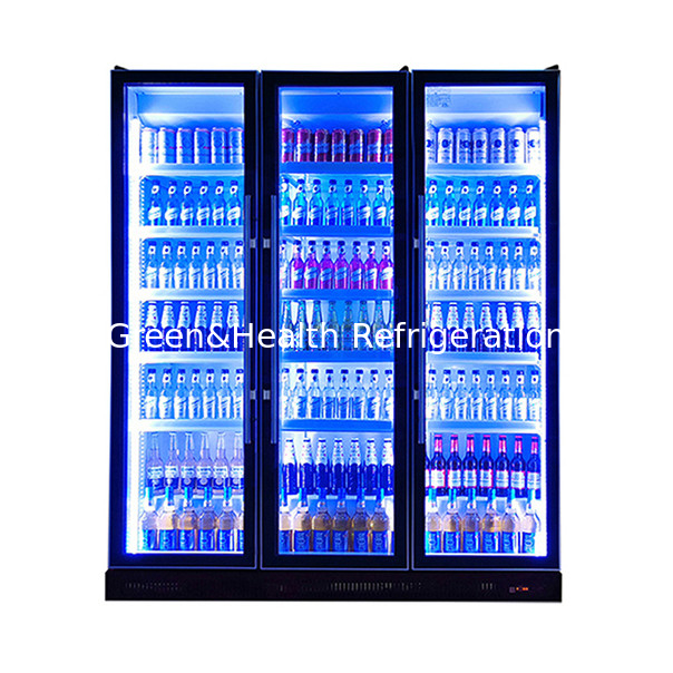 1154L Três portas Loja colorida Bebidas Refrigerador de armazenamento