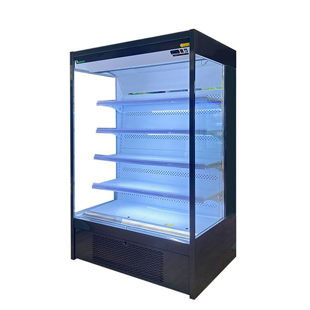 Supermercado/loja de conveniência Display de armazenamento de alimentos Pequena geladeira comercial
