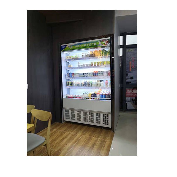 Supermercado/loja de conveniência Display de armazenamento de alimentos Pequena geladeira comercial