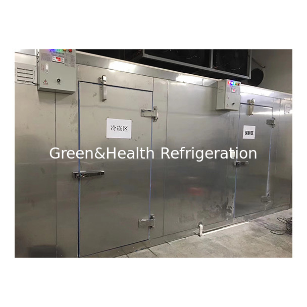 Sala de armazenamento frigorífico personalizada Fábrica de armazenamento frigorífico e congelado de alimentos / bebidas / vegetais armazenamento frio