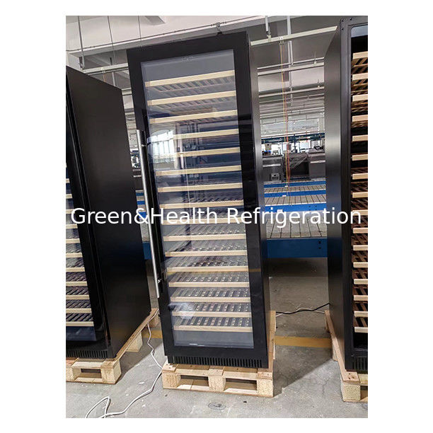 Certificado ETL 326 unidades equipadas com duas portas de vidro três refrigeradores de vinho de temperatura independente