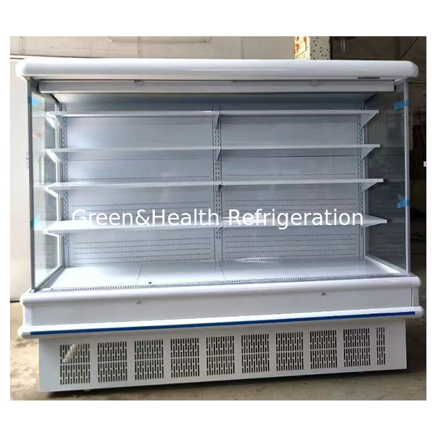 Máquina de interior de estilo europeu Supermercado / loja de frutas e vegetais Display de armazenamento de armazenamento de cortina de ar Gabinete congelador