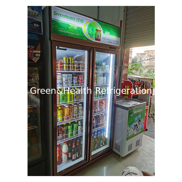 Supermercado comercial / Loja 2 / 3 Portas de vidro Frigorífico Econômico Frigorífico de exibição