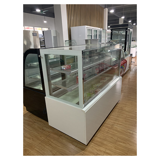 Loja de bolos de vidro transparente de camadas múltiplas usa armazenamento display display cake freezer