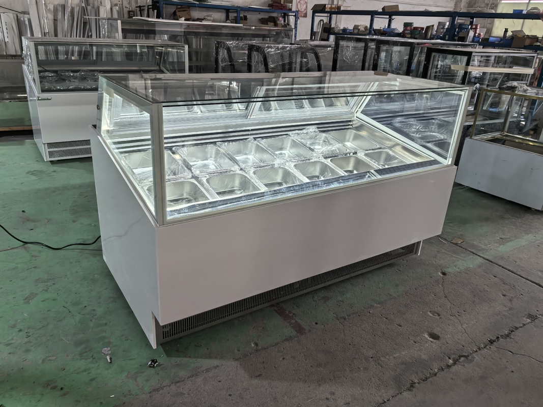 Lojas de gelados Equipamento Espetáculo de gelados Freezer Cabine de mergulho de gelados