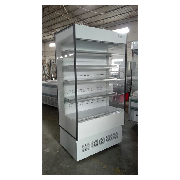 Display comercial de pequeno armazenamento Armário de cortina de ar de tipo chiller aberto em lojas de conveniência / pequenas lojas