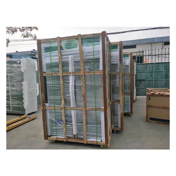 Supermercado comercial / loja três portas de vidro economia frigorífico display congelador