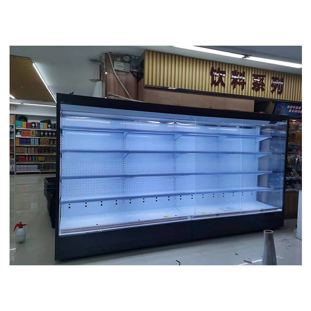 Supermercado / Loja de conveniência Recto ângulo tipo frigorífico aberto para armazenamento de alimentos / bebidas