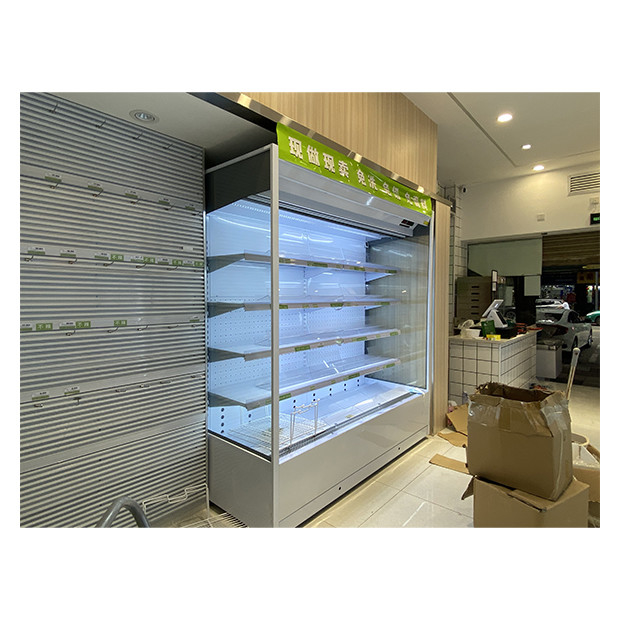 Supermercado / Loja de conveniência Recto ângulo tipo frigorífico aberto para armazenamento de alimentos / bebidas