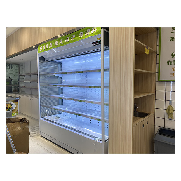 Supermercado / Loja de conveniência Recto ângulo tipo frigorífico aberto para armazenamento de alimentos / bebidas